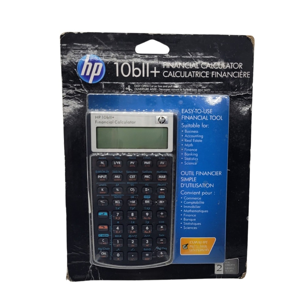 HP 10bII+ Financial‎ Calculator Business Accounting Real Estate NW239AA#B12
